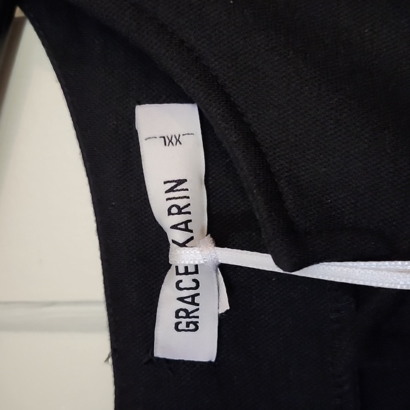 Grace Karin Dress 3/4 length sleeved; Size: XXL, Color: Black - Picture 6 of 12